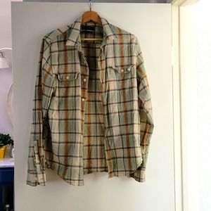 Mens Lucky Brand Slim Fit button down